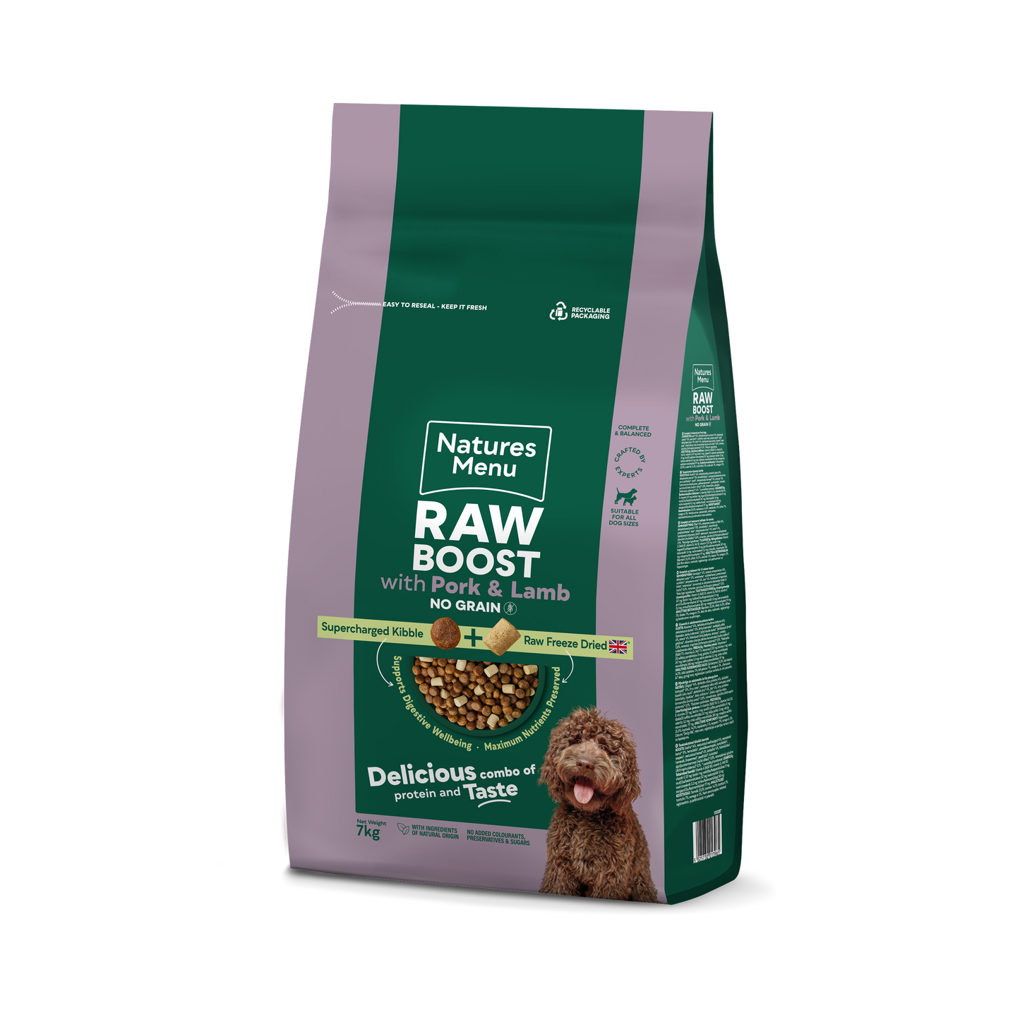 Natures Menu Freeze Dried Raw Boost with Pork & Lamb Adult Dry Dog Food