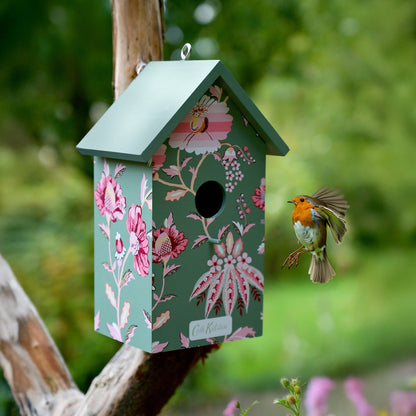 Cath Kidston Green Floral Bird House