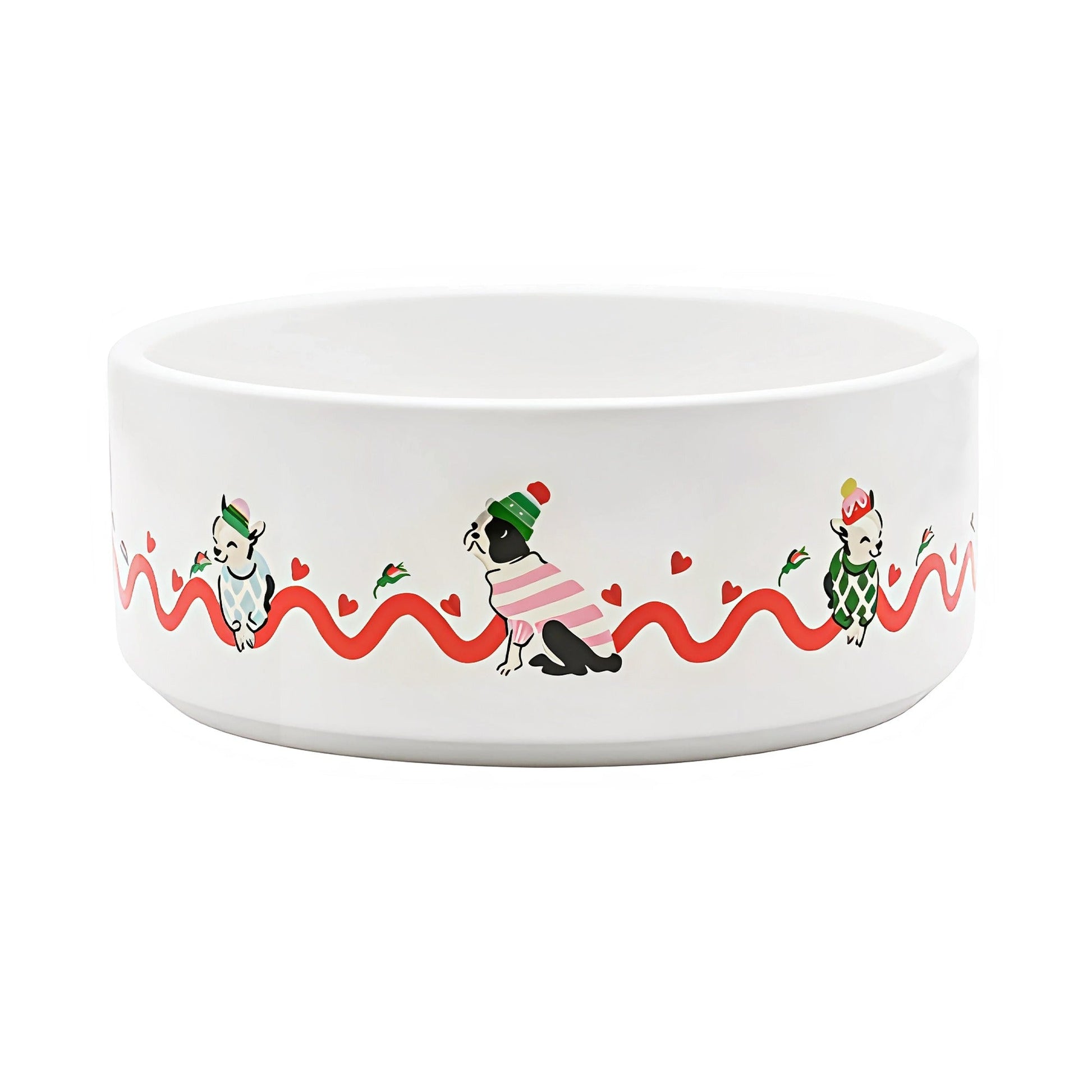 Cath Kidston Dogs & Roses Ceramic Pet Bowl - Small, Medium & Large