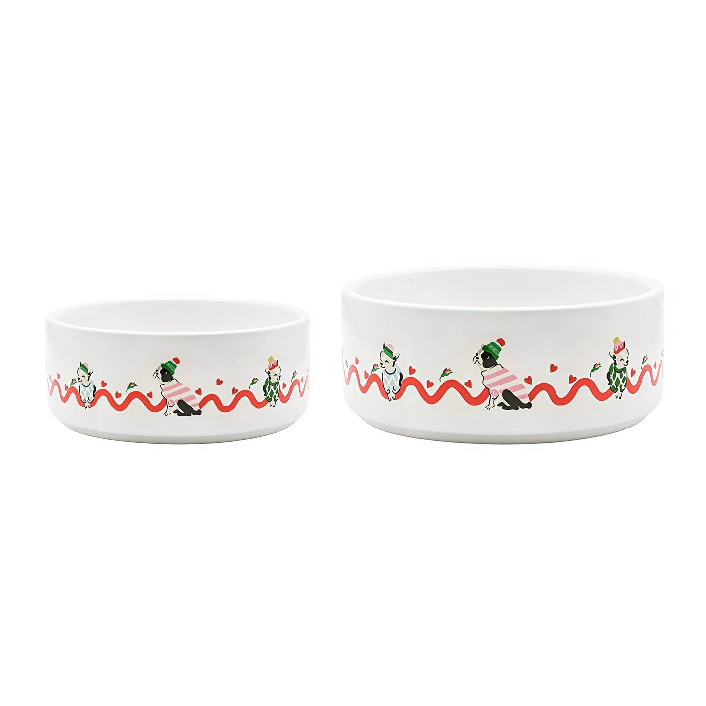 Cath Kidston Dogs & Roses Ceramic Pet Bowl - Small, Medium & Large