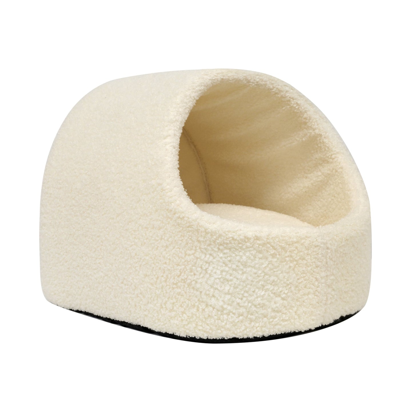 Banbury & Co Rural Retreats Almond Teddy Boucle Igloo Cat Bed