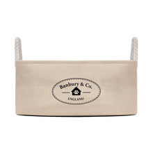 Banbury & Co Rural Retreats Almond Canvas Storage Basket
