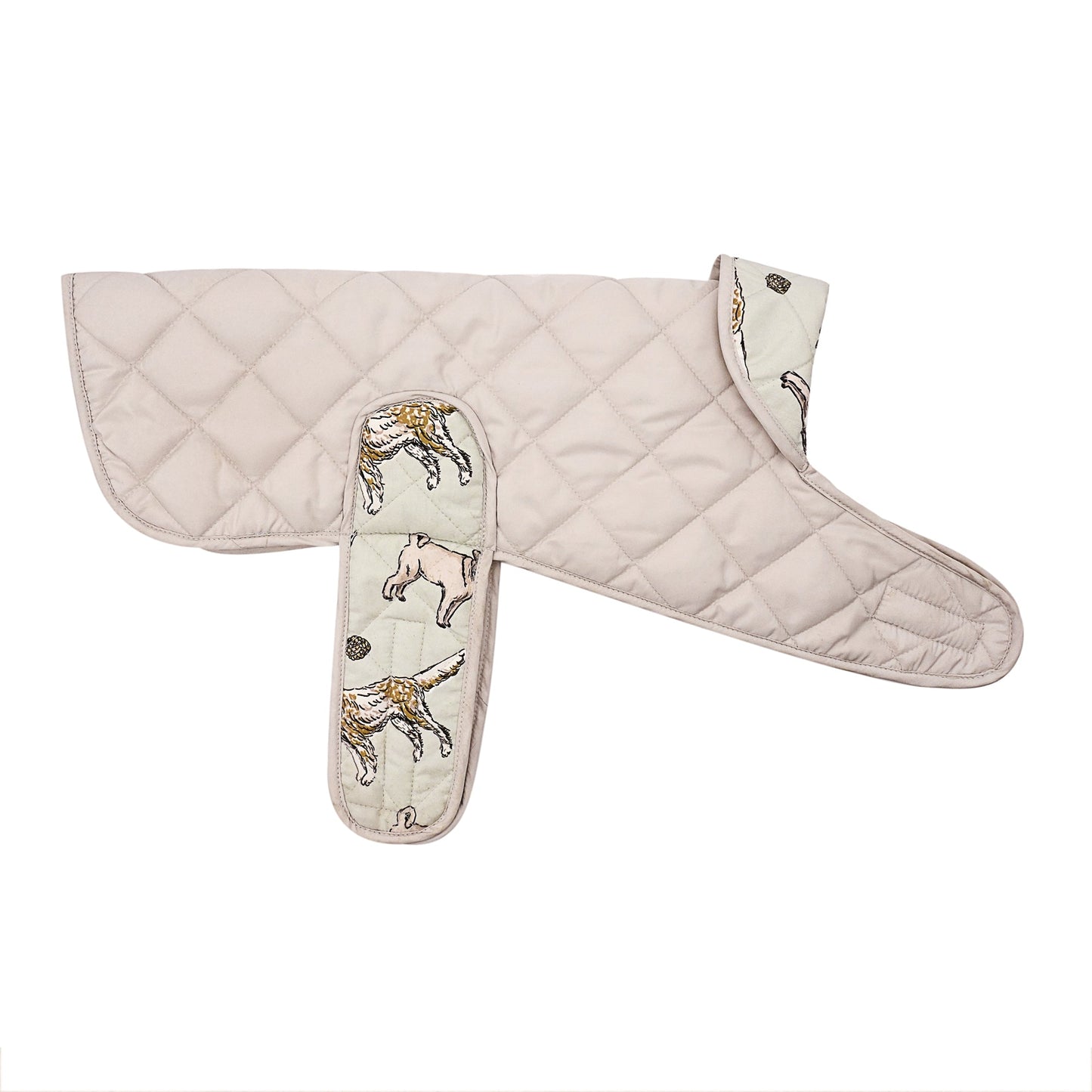 Banbury & Co Rural Retreats Grey Quilted Dog Coat