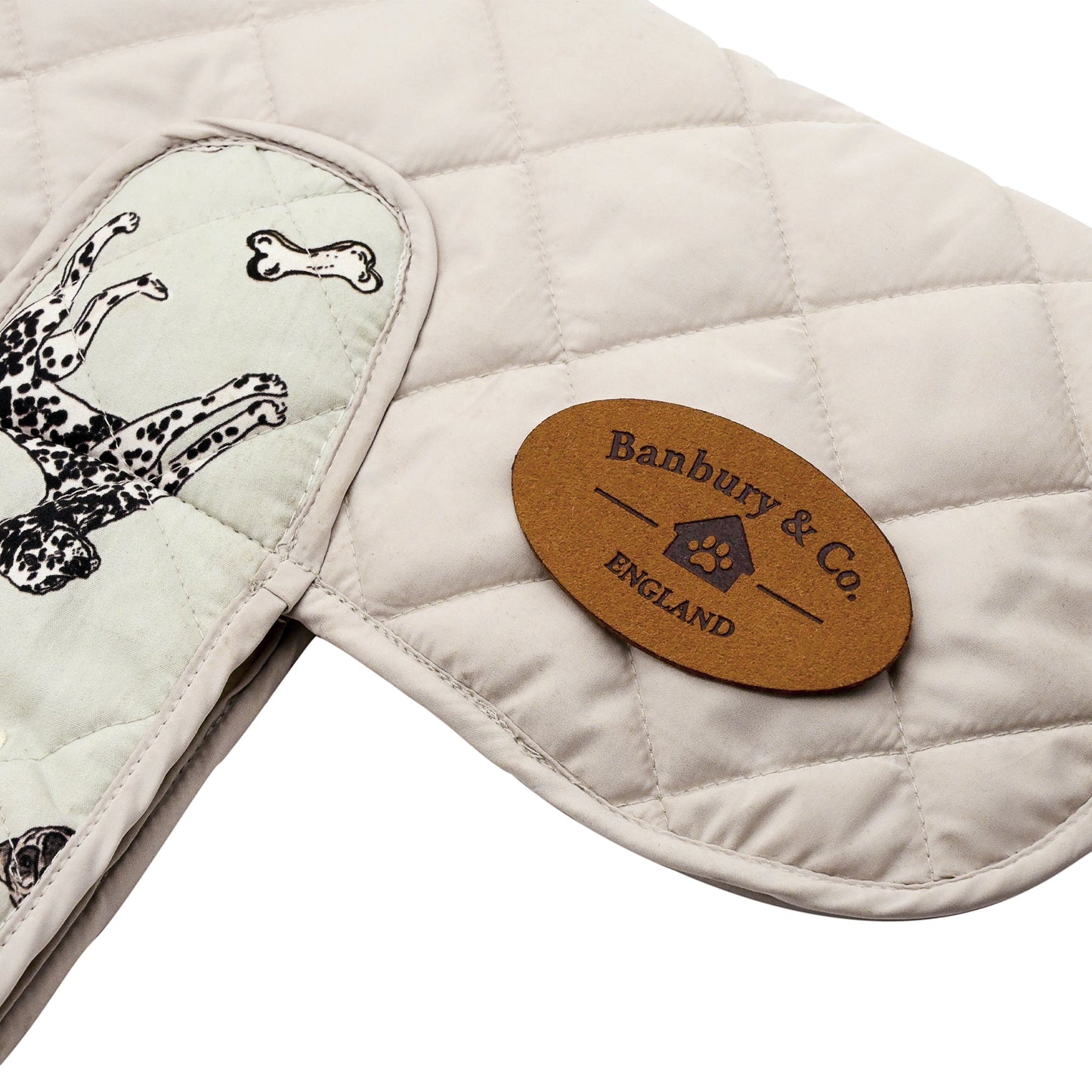 Banbury & Co Rural Retreats Grey Quilted Dog Coat