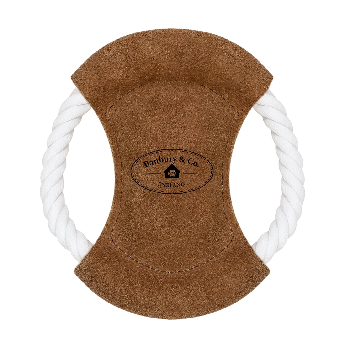 Banbury & Co Rural Retreats Suede and Rope Frisbee Dog Toy