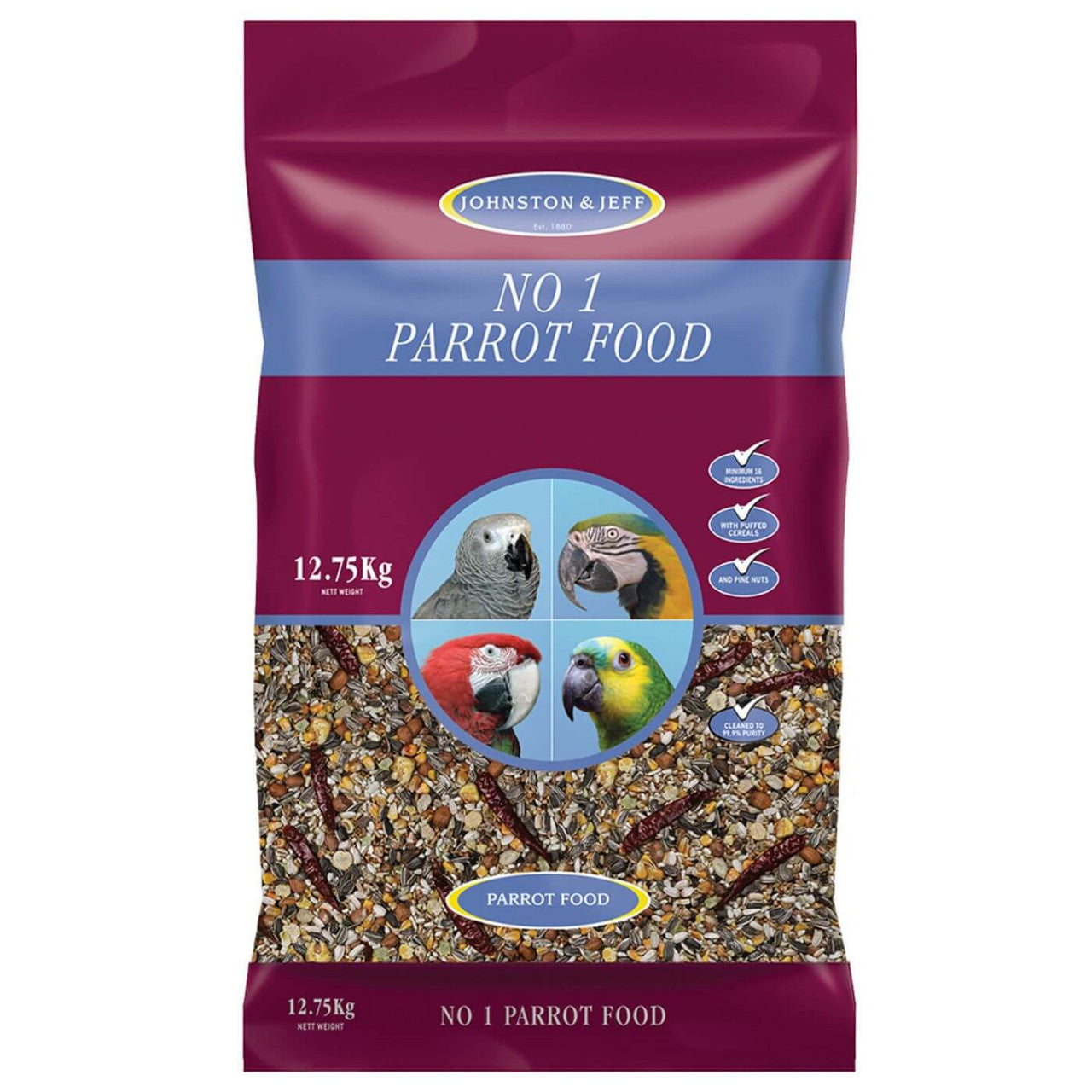 Johnston & Jeff No.1 Parrot Mix - 2kg & 12.75kg