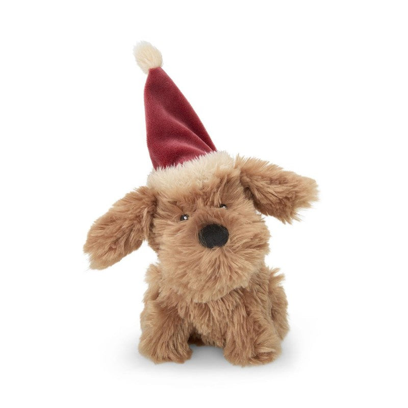 Front View of Petface Stella Scruffy Dog Plush Christmas Dog Toy