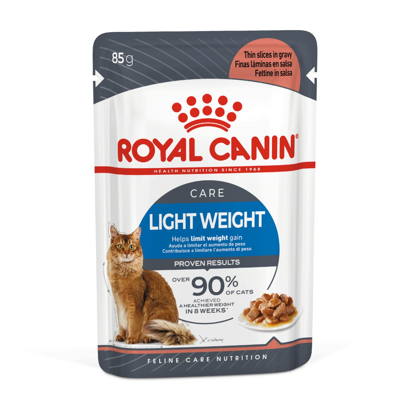 Royal Canin Royal Canin Light Weight Care Thin Slices Adult Wet Cat Food pet food packaging