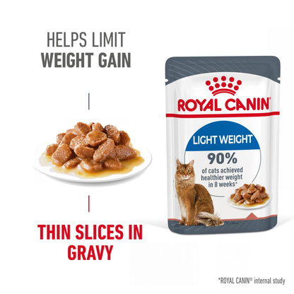 Royal Canin Light Weight Care Adult Thin Slices in Gravy Wet Cat Food