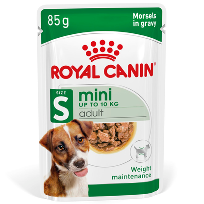 Royal Canin Size Health Nutrition Mini Adult Multipack in Gravy Wet Dog Food