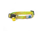 Long Paws Tom & Tabby Reflective Cat Collar - Orange & Green