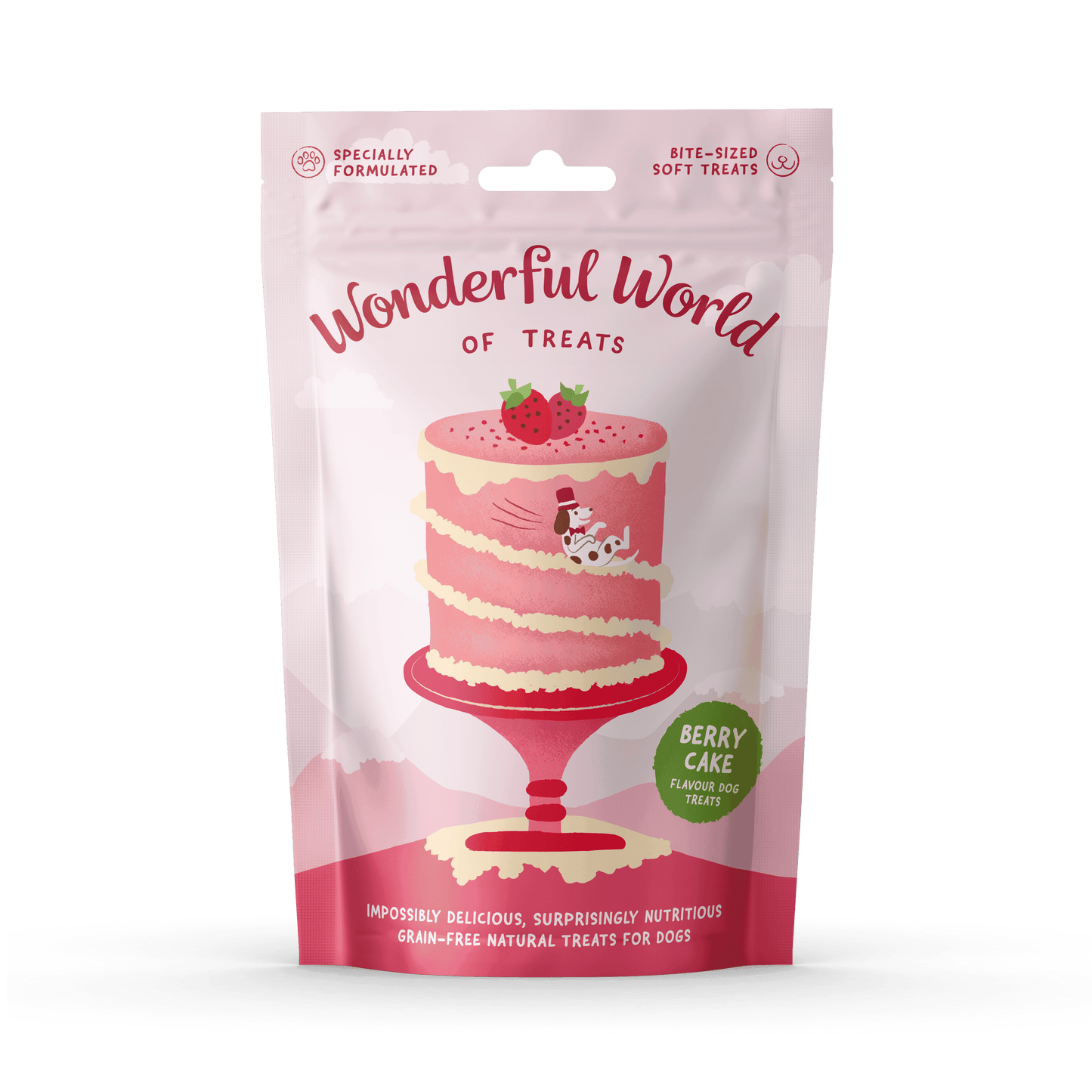 Wonderful World of Treats Berry Cake Dog Treats