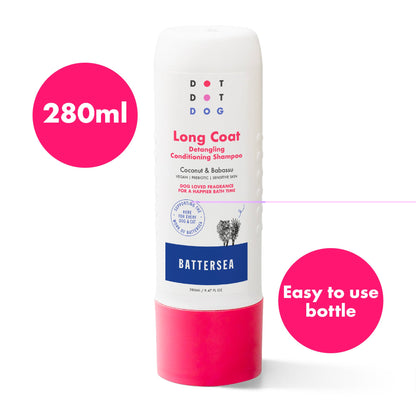 DotDotPet Battersea Long Coat Condtioning Detangling Dog Shampoo - 280ml
