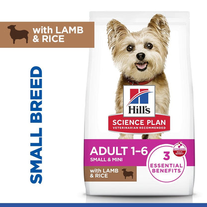 Hill's Science Plan Adult Small & Mini Breed Dry Dog Food with Lamb & Rice