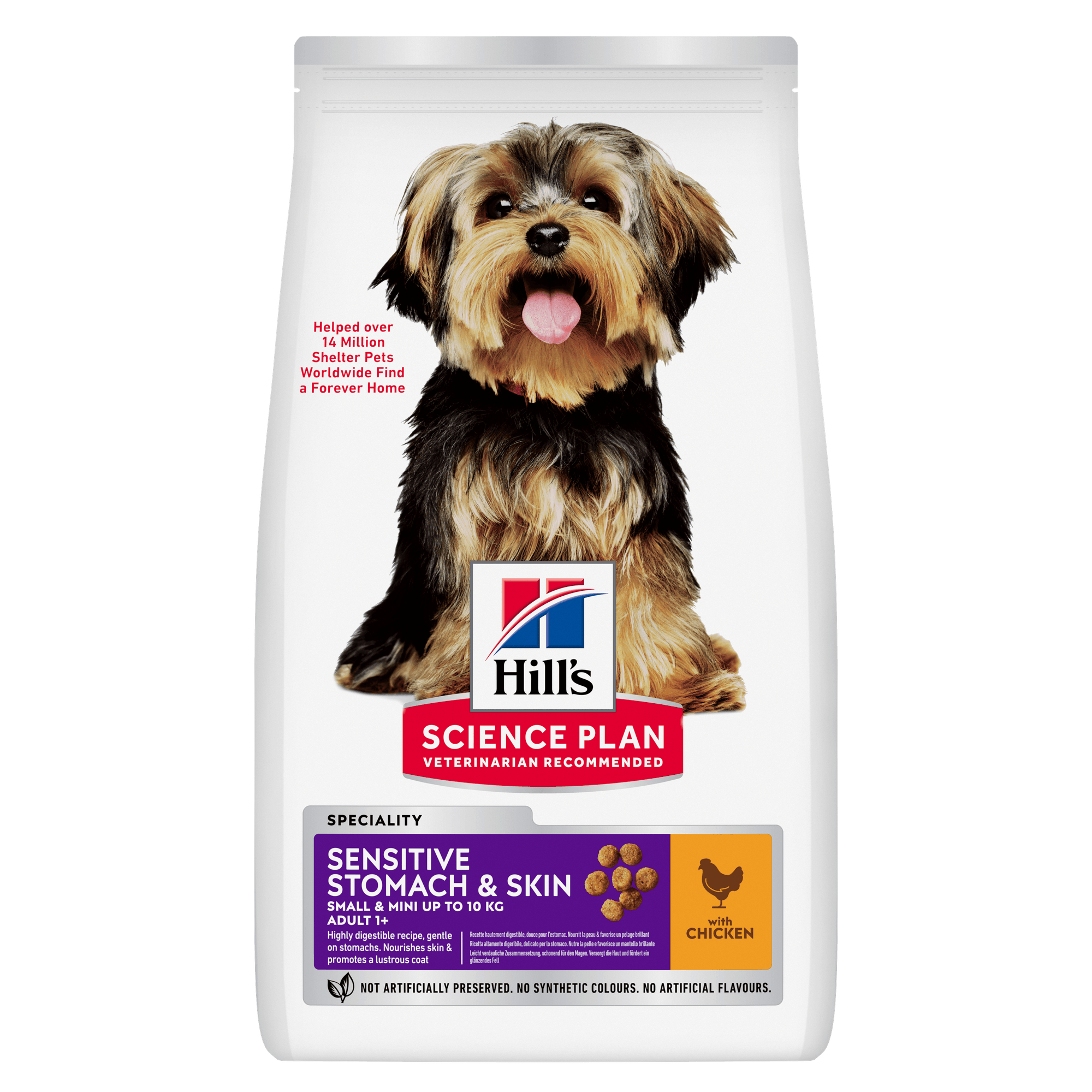 Science Plan Science Plan Hill Sensitive Stomach Skin Chicken Turkey Adult Dry Dog Food pet food packaging