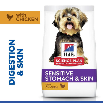 Hill's Science Plan Sensitive Stomach & Skin Small & Mini Breed Adult Dry Dog Food with Chicken