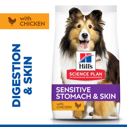 Hill's Science Plan Adult Medium Sensitive Stomach & Skin Chicken Dog Food