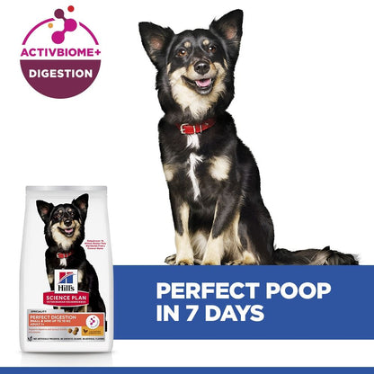 Hill's Science Plan Perfect Digestion Small & Mini Breed Adult Dry Dog Food with Chicken & Brown Rice