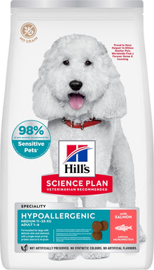 Hill's Science Plan Hypoallergenic Medium Adult Dry Dog Food - Salmon
