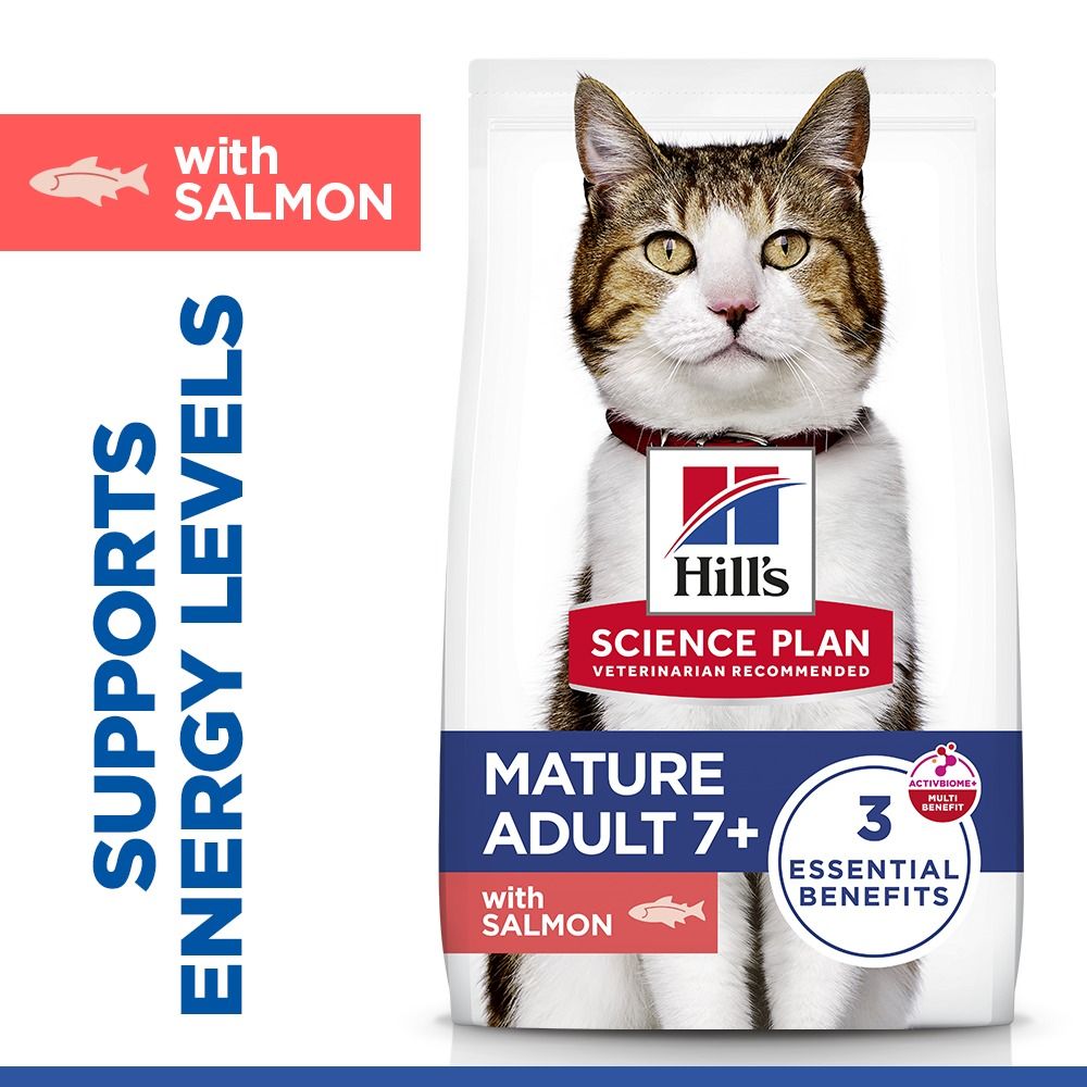 Hill's Science Plan Mature Adult Dry Cat Food with Salmon