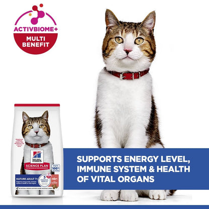 Hill's Science Plan Mature Adult Dry Cat Food with Salmon