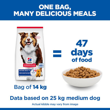 Hill's Science Plan Mature Adult Medium Breed Dry Dog Food with Chicken