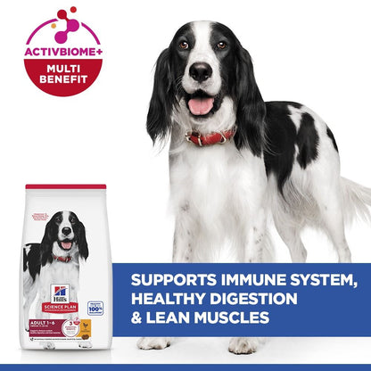 Hill's Science Plan Adult Medium Breed Dry Dog Food with Chicken