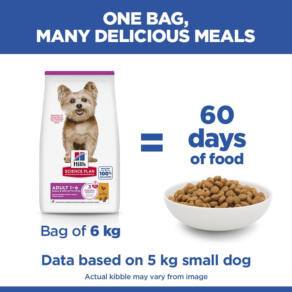 Hill's Science Plan Small & Mini Adult1-6 Dry Dog Food 3 kg Chicken