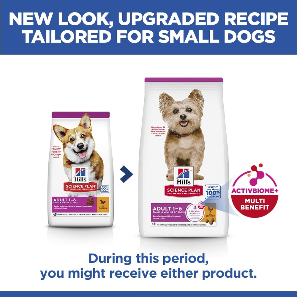 Hill's Science Plan Small & Mini Adult1-6 Dry Dog Food 3 kg Chicken