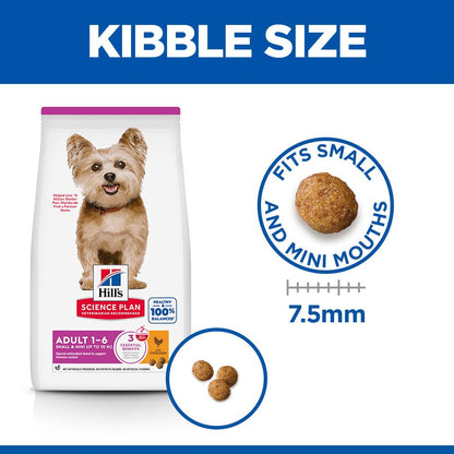 Hill's Science Plan Small & Mini Adult1-6 Dry Dog Food 3 kg Chicken