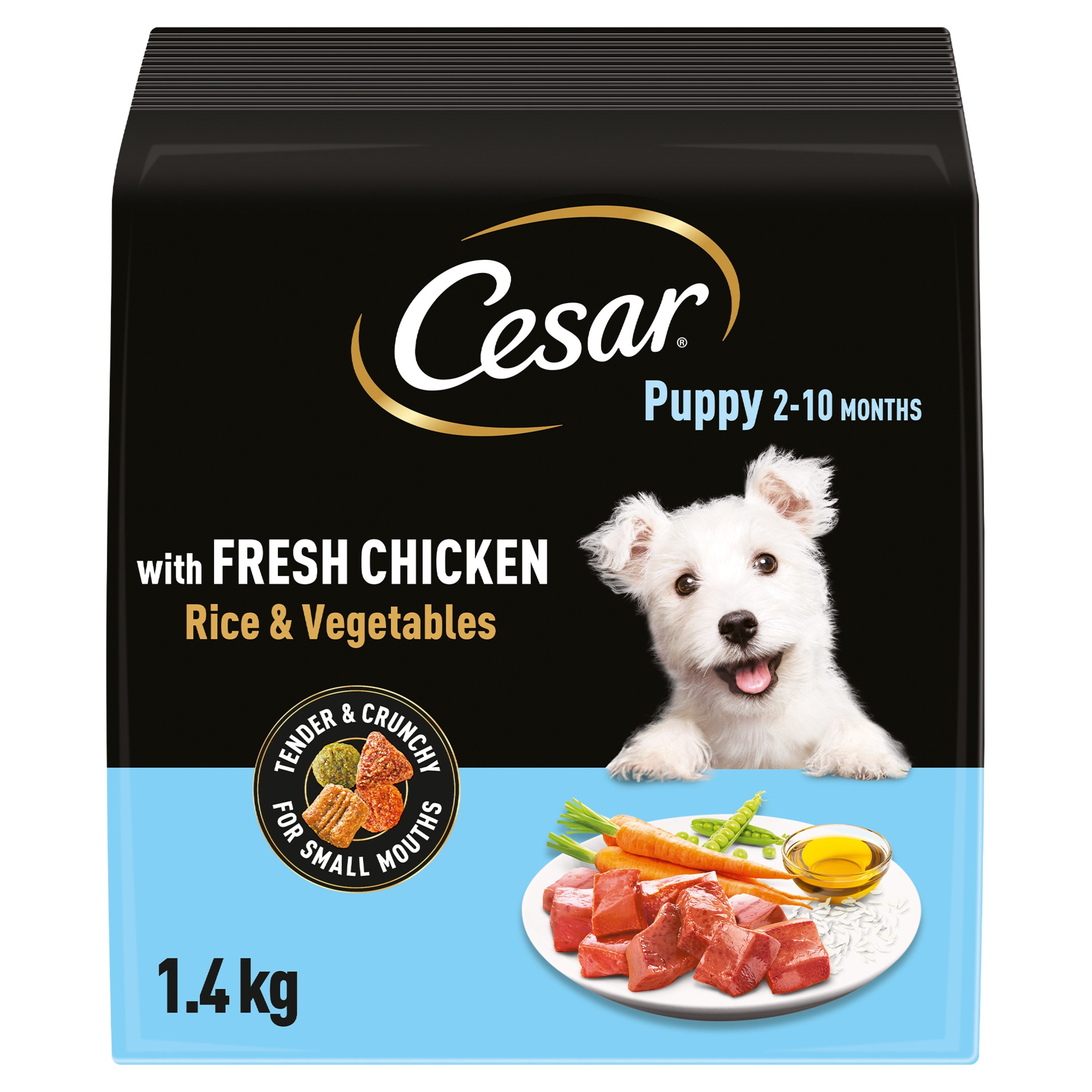 Cesar Cesar Chicken Puppy Dry Dog Food pet food packaging