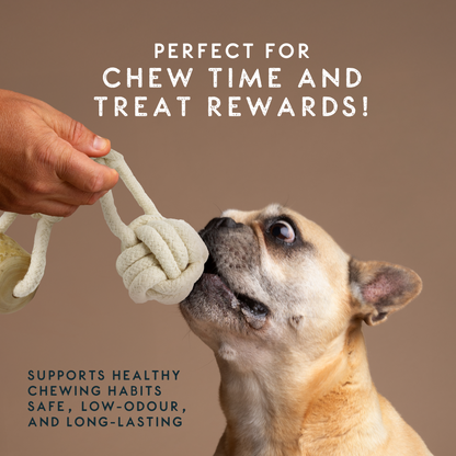 Elkwood Coffee Wood Knot & Ball Dog Toy