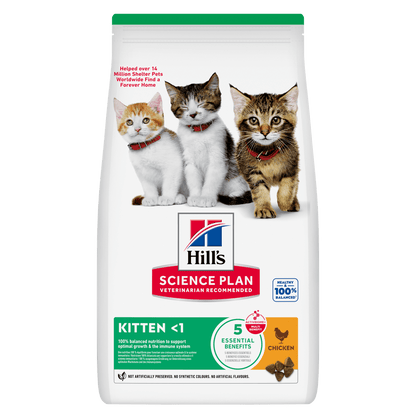 Hill's Science Plan Kitten <1 Dry Cat Food - Chicken