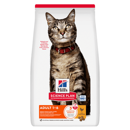 Hill's Science Plan Adult 1-6 Dry Cat Food - Chicken
