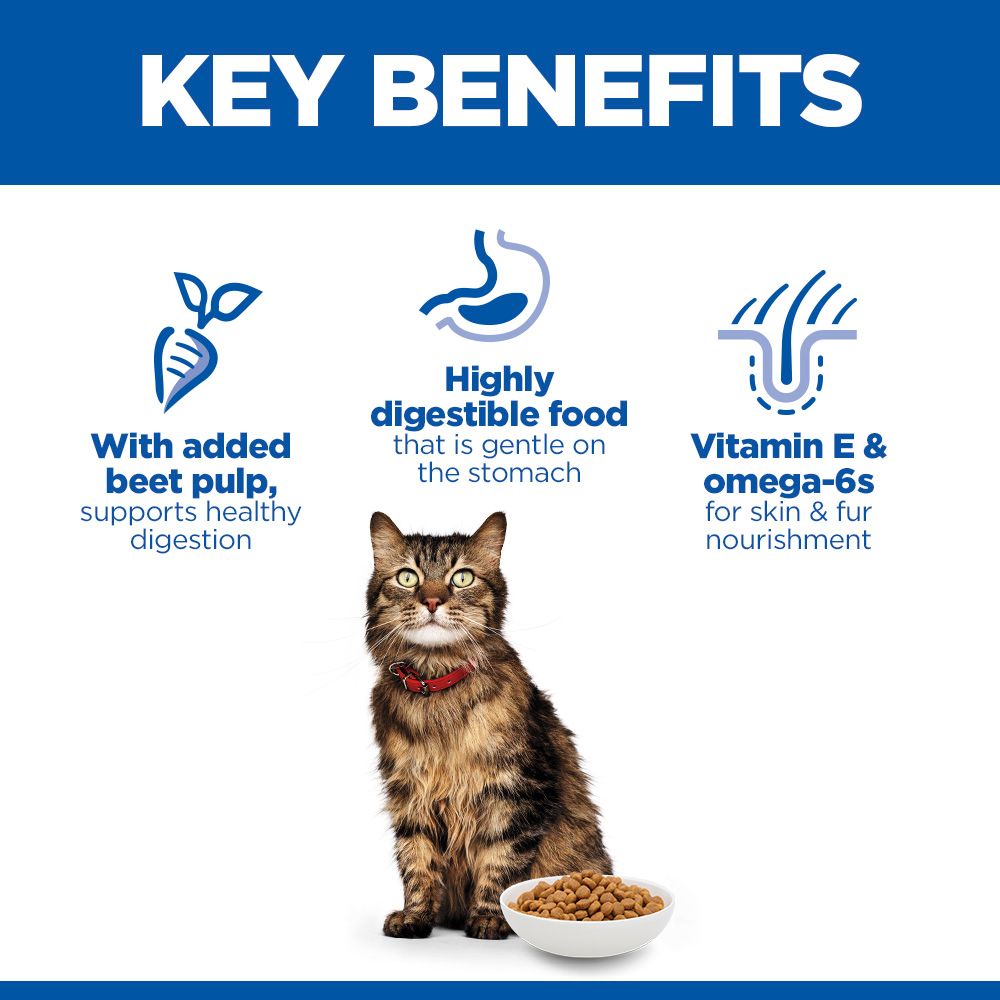 Hill's Science Plan Sensitive Stomach & Skin Adult 1+ Dry Cat Food - Chicken