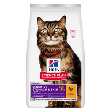 Hill's Science Plan Sensitive Stomach & Skin Adult Dry Cat Food with Chicken - 1.5kg