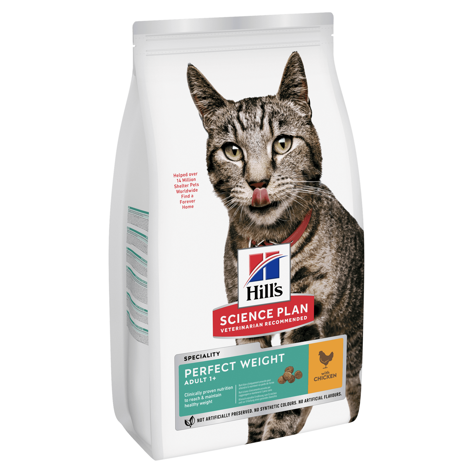 Hill's Hill'S Science Plan Weight Chicken Adult Dry Cat Food pet food packaging