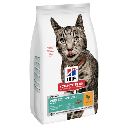 Hill's Science Plan Perfect Weight Adult 1+ Years Adult Dry Cat Food - Chicken
