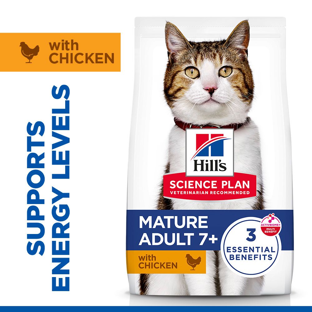 Hill's Science Plan Mature Adult 7+ Dry Cat Food - Chicken