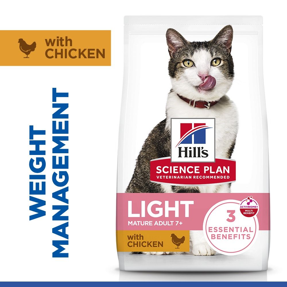 Hill's Science Plan Light Mature Adult Dry Cat Food - Chicken