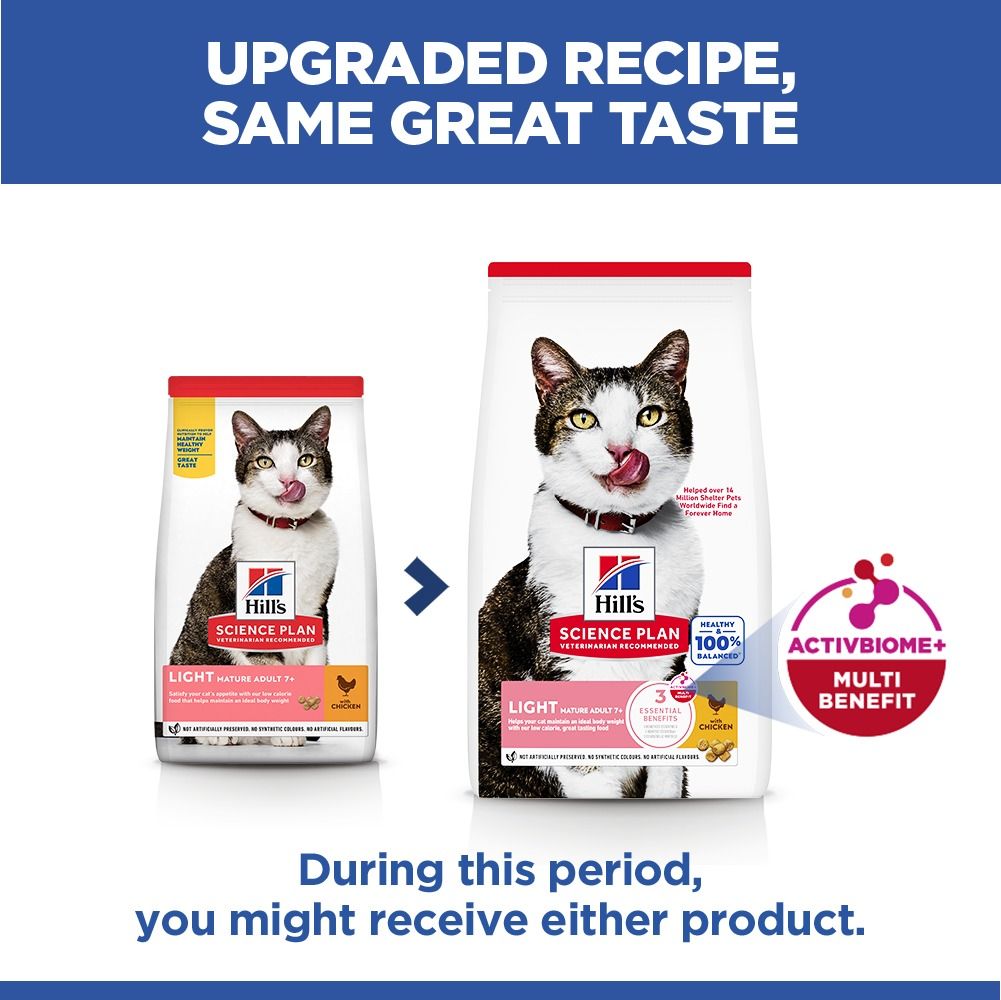 Hill's Science Plan Light Mature Adult Dry Cat Food - Chicken