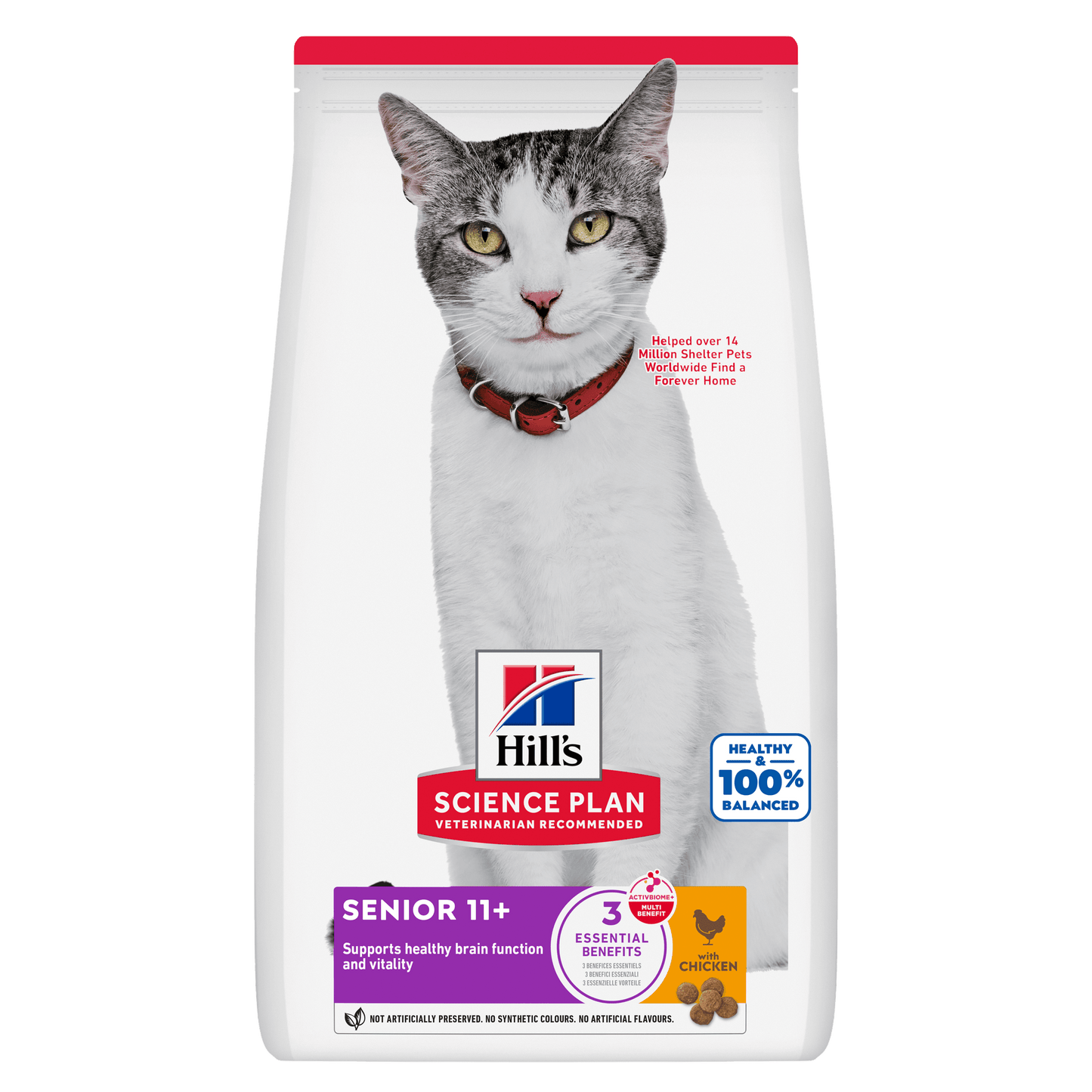 Hill's Science Plan Senior 11+ Dry Cat Food - Chicken