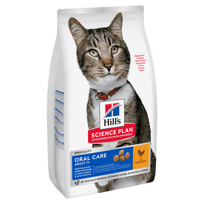 Hill's Hill'S Science Plan Oral Adult Dry Cat Food pet food packaging