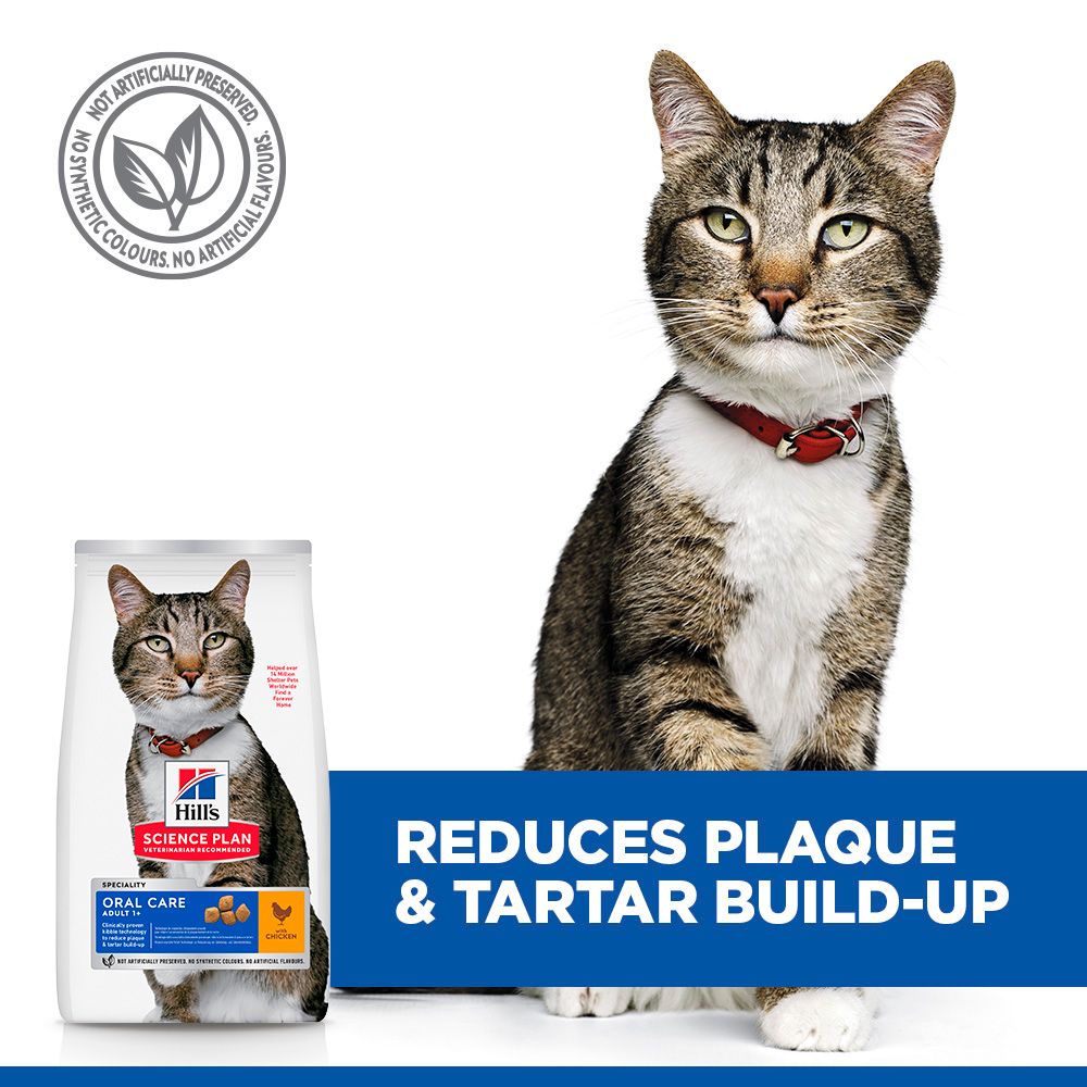 Hill's Science Plan Adult Oral Care Dry Cat Food - Chicken