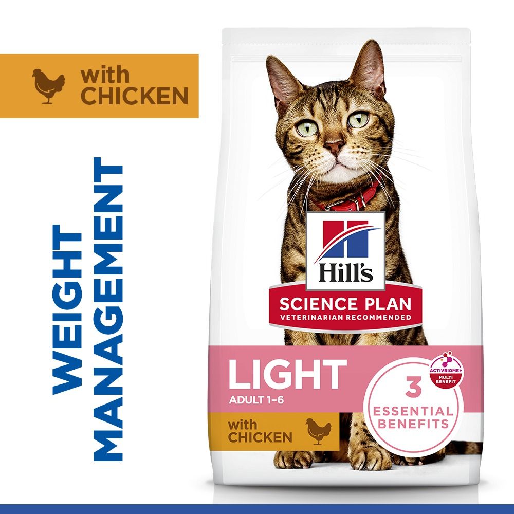 Hill's Science Plan Light Adult 1-6 Dry Cat Food - Chicken
