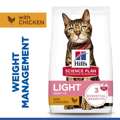 Hill's Science Plan Light Adult 1-6 Dry Cat Food - Chicken