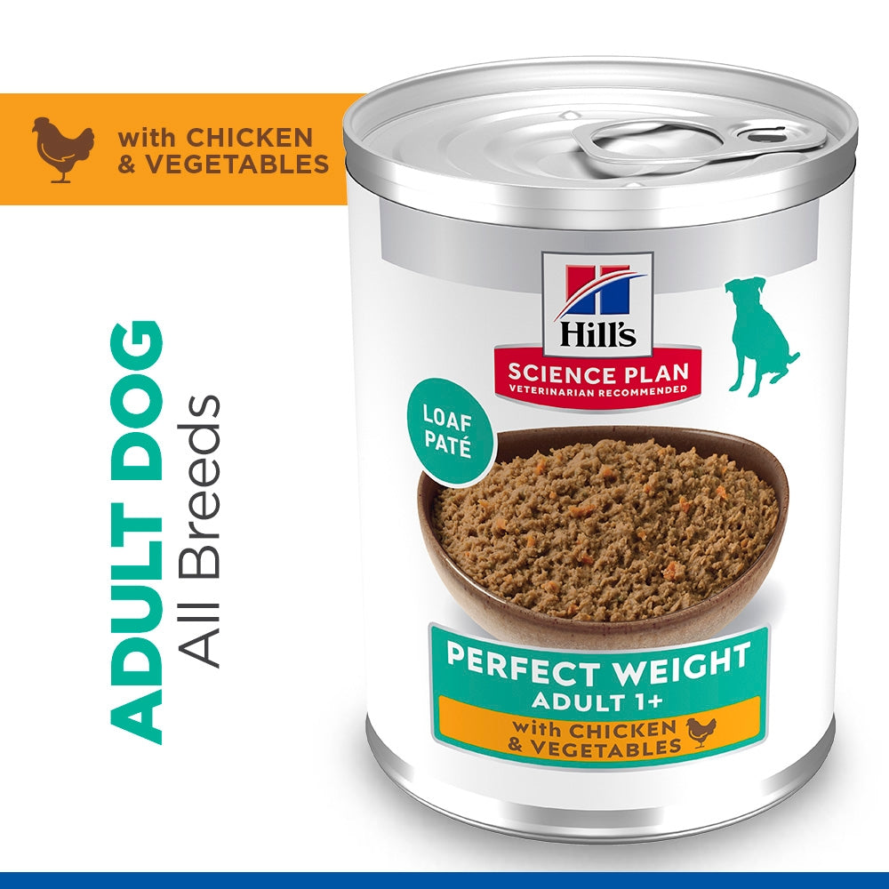 Hill's Science Plan Perfect Weight Wet Dog Food - Chicken & Vegetables
