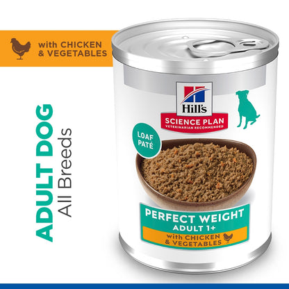 Hill's Science Plan Perfect Weight Wet Dog Food - Chicken & Vegetables