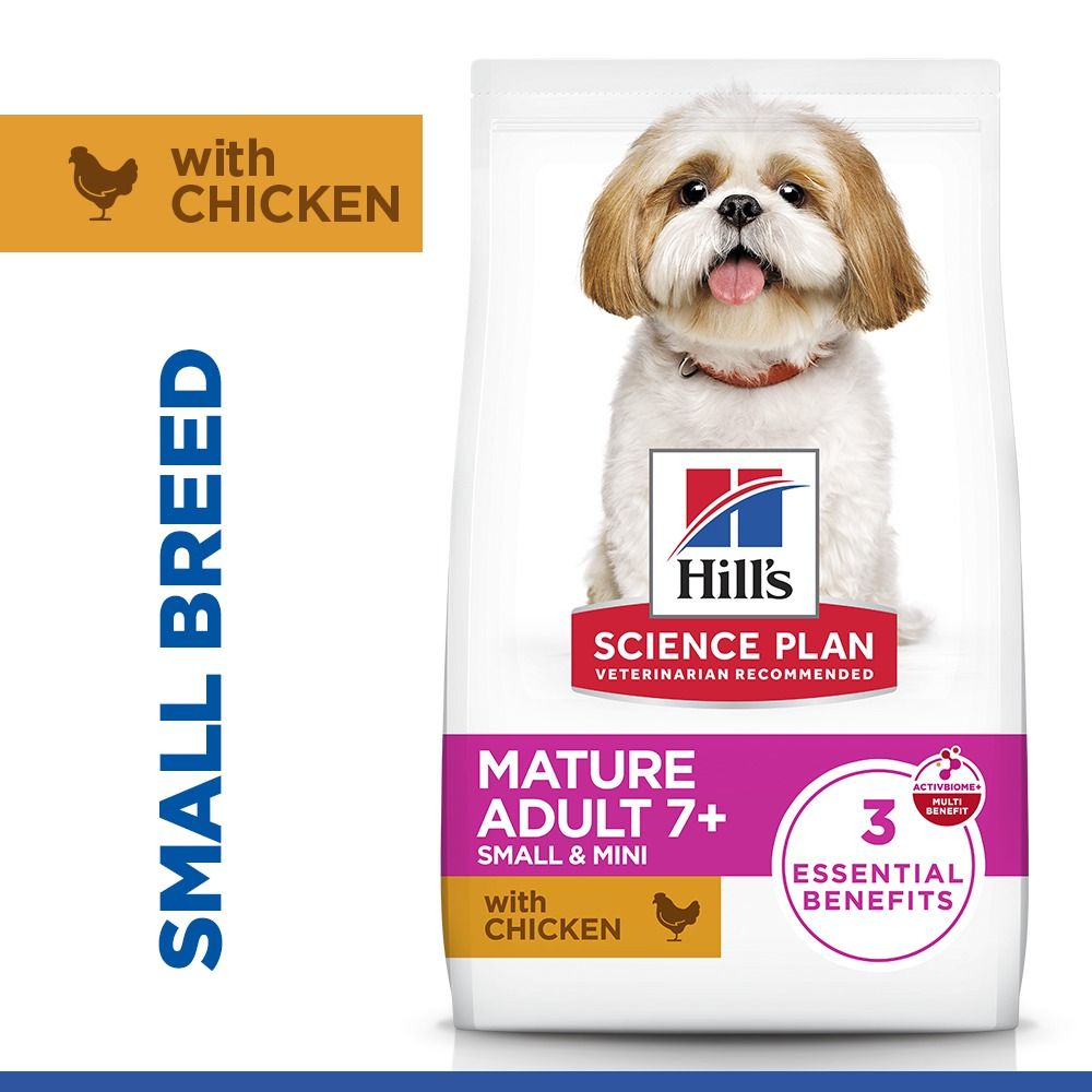 Hill's Science Plan Mature Adult 7+ Small & Mini Dry Dog Food - Chicken
