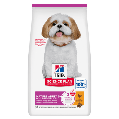 Hill's Science Plan Mature Adult 7+ Small & Mini Dry Dog Food - Chicken